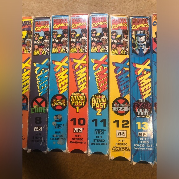 X-MEN VHS Lot Of 14 VHS Tapes Vintage Marvel Comic Series 1992 - Picture 3 of 16